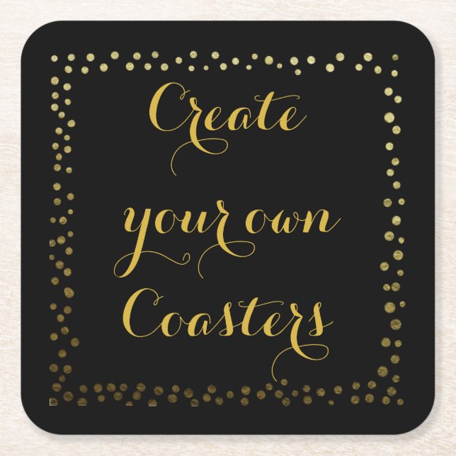 personalised and create your own coaster Thank you (Front)