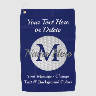 Personalised and Monogrammed Golf Towels