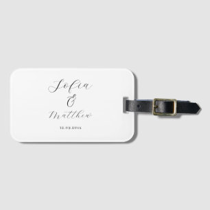 Personalised and simply stylish stickers with name luggage tag