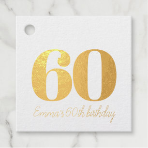 Personalised and sophisticated birthday favour tags