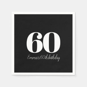 Personalised and sophisticated birthday napkin