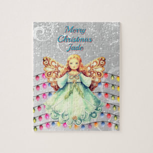 Personalised Angel Christmas Jigsaw Puzzle