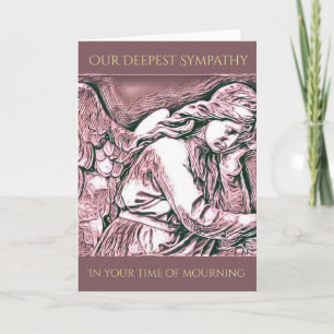 Personalised Angel Sympathy Card