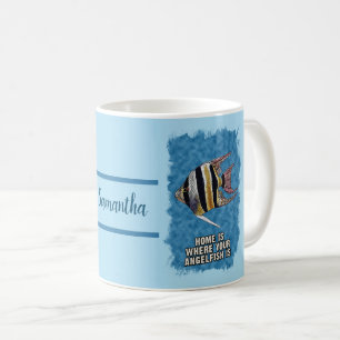 Personalised AngelFish Aquarium Gift for Pet Owner Coffee Mug