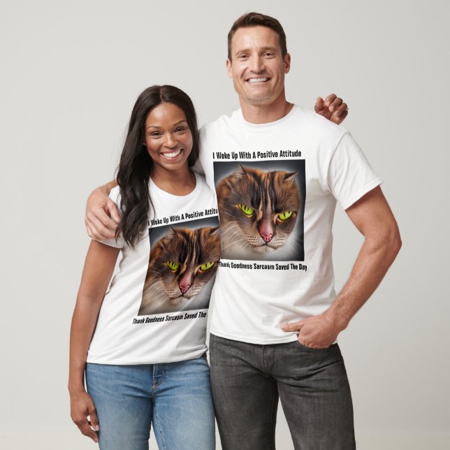 Personalised Angry Cat T-Shirt (Unisex)