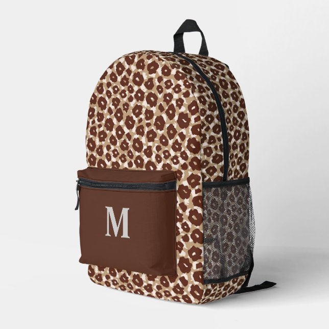 Personalised Animal Print backpack (Back Corner Right)