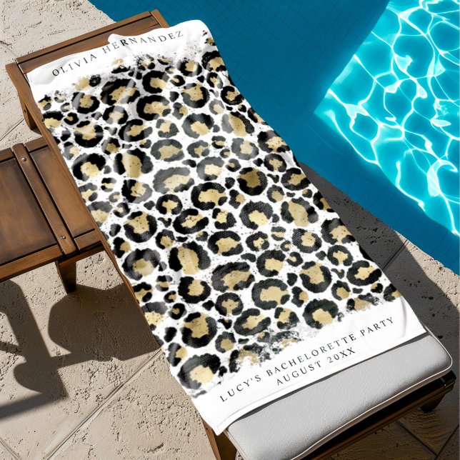 Personalised Animal Print Beach Towel (Creator Uploaded)