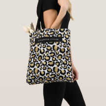 Personalised Animal Print Tote Bag