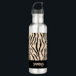 Personalised Animal Print water 710 Ml Water Bottle<br><div class="desc">Stylish animal print,  black and beige exercise water bottle and personalised with you name.</div>