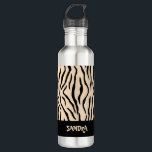 Personalised Animal Print water 710 Ml Water Bottle<br><div class="desc">Stylish animal print,  black and beige exercise water bottle and personalised with you name.</div>