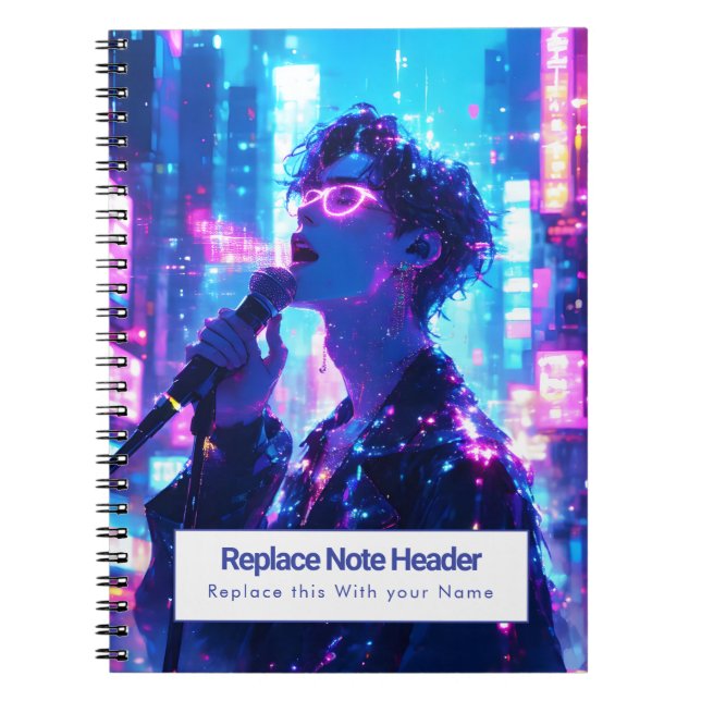 Personalised Anime Themed Notebook (Front)