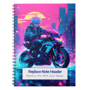 Personalised Anime Themed Notebook