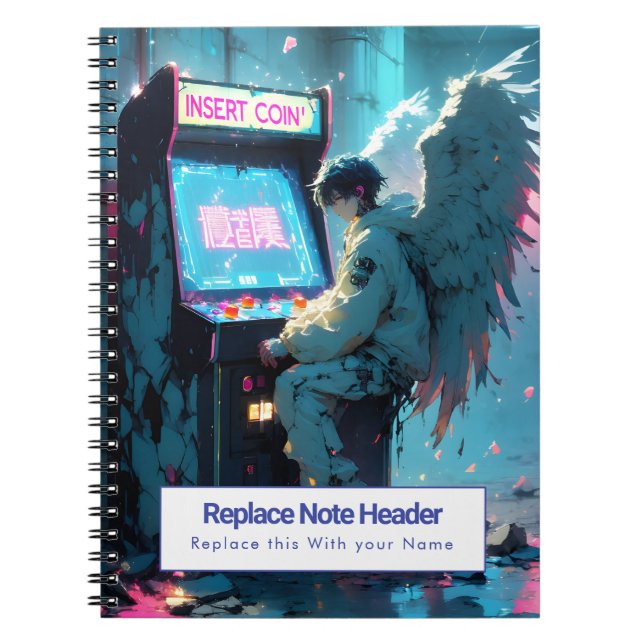 Personalised Anime Themed Notebook (Front)