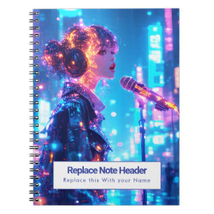 Personalised Anime Themed Notebook