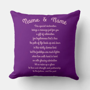 Personalised Anniversary cushion