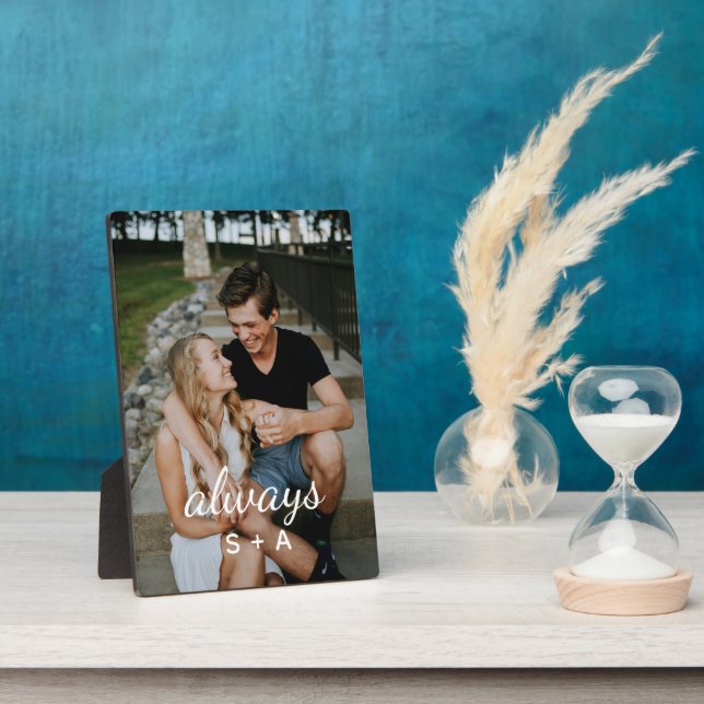 Personalised Anniversary Gifts - Custom Couple Plaque (Side)