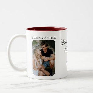 Personalised Anniversary Gifts - Custom Couple Two-Tone Coffee Mug