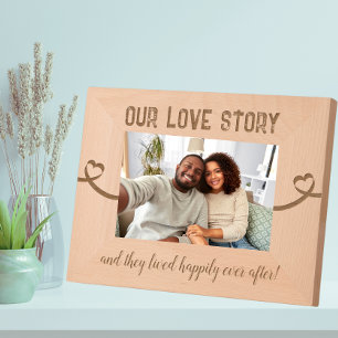Personalised Anniversary Our Love Story Etched Frames