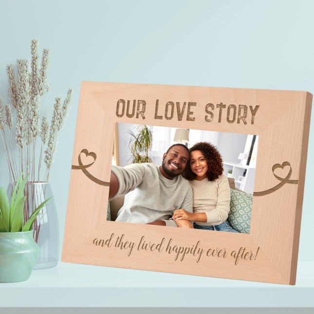 Personalised Anniversary Our Love Story  Etched Frames (Creator Uploaded)