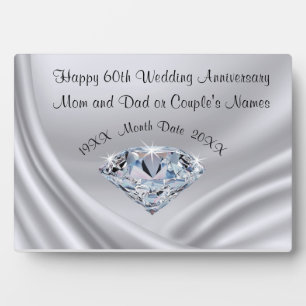 Personalised Anniversary Plaques for Parents