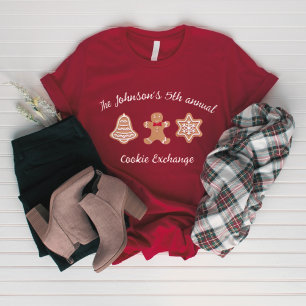 Personalised Annual Christmas Cookie Exchange T-Shirt