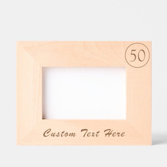 Personalised Annversary or Birthday Custom Text Etched Frames (Front)