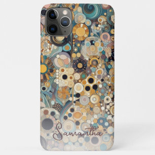Personalised Antique Art Nouveau Style Floral iPhone 11 Pro Max Case
