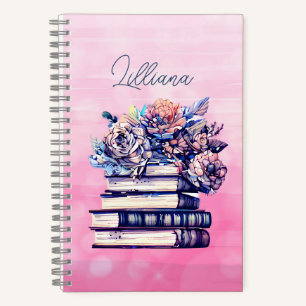 Personalised Antique Books and Flowers