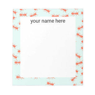 Personalised Ants Stationery Notepad