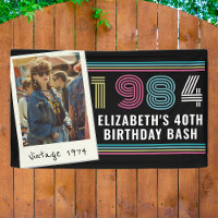Personalised Any Age Vintage Custom Photo Birthday