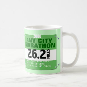 Personalised Any City Marathon, 26.2 Miles Race Coffee Mug