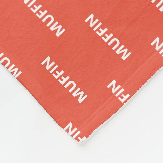 Personalised Any Colour Cat Name Fleece Blanket (Corner)