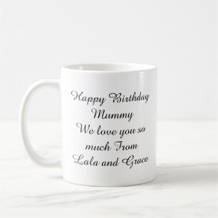 Personalised Any Message Mug Gifts Ideas Presents 