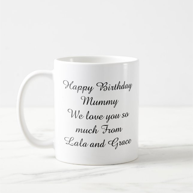 Personalised Any Message Mug Gifts Ideas Presents  (Left)