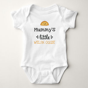Personalised   [Any Text's] Little Welsh Oggie Baby Bodysuit