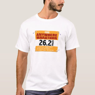 Personalised Anywhere Marathon Runner, 26.2 Miles T-Shirt