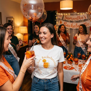 Personalised Aperol Spritz Bachelorette Party Tri-Blend Shirt