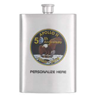 Personalised Apollo 11 50th Anniversary Hip Flask