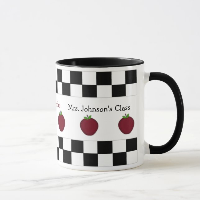 Personalised Apple Teacher Mug (Right)