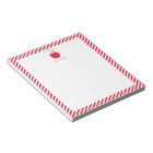 Personalised Apple Teacher Notepad, Red