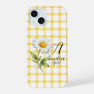Personalised April Daisy Birth Flower Phone Case