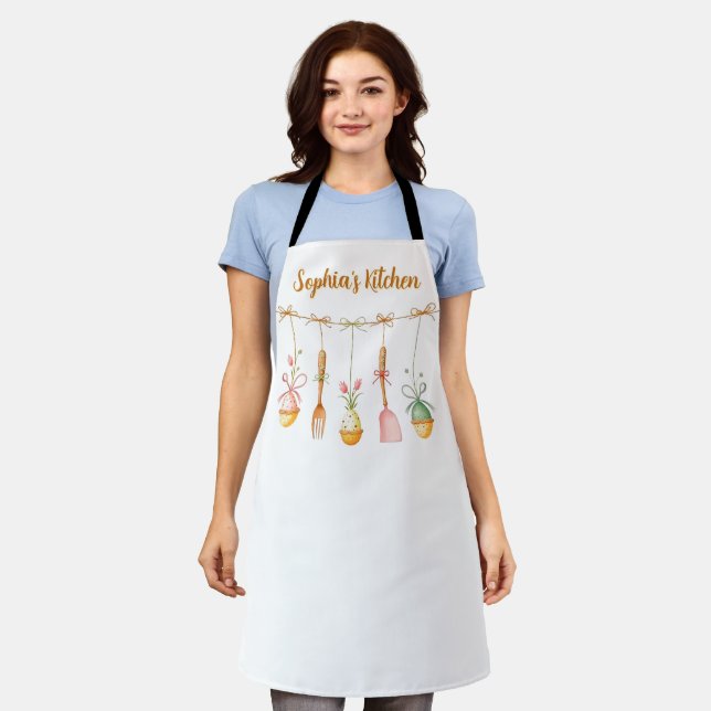 Personalised Apron for Easter (Worn)