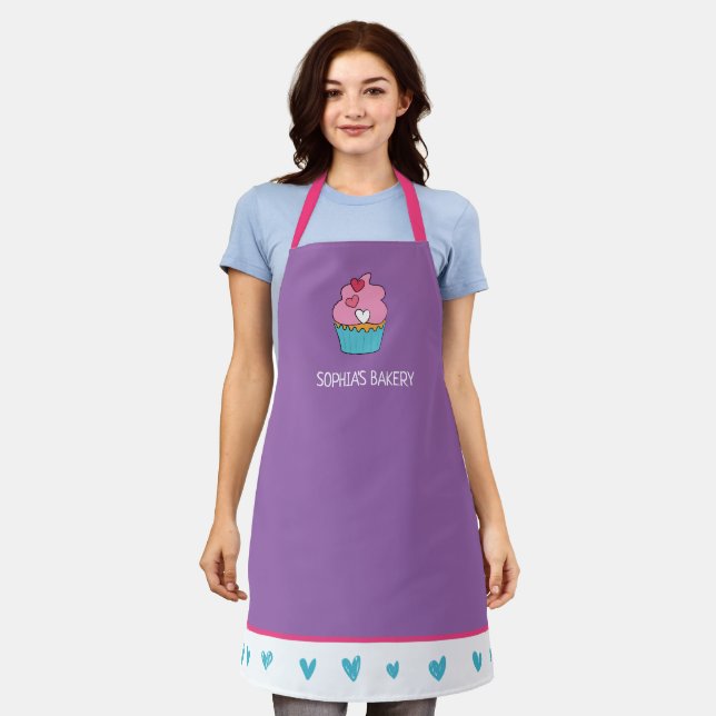Personalised Apron for Women (Worn)