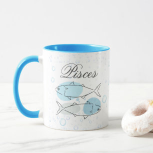 Personalised Aqua Essence Pisces Mug