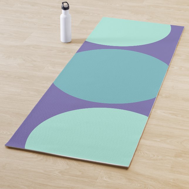 Personalised Aqua Green and Purple  Yoga Mat (In Situ)