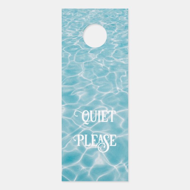 Personalised Aquatic Pool Reflections Door Hanger (Front)