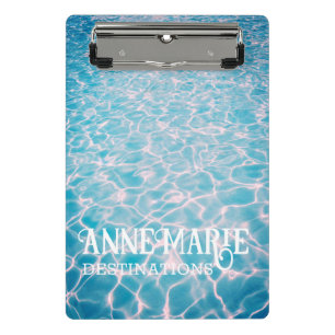 Personalised Aquatic Summer Pool Mini Clipboard