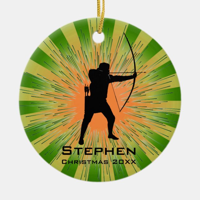 Personalised Archery Ornament (Front)
