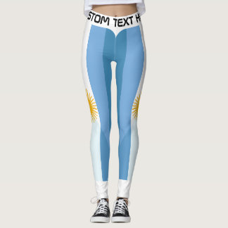 Personalised Argentina Football Fan Leggings