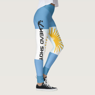 Personalised Argentina Football Fan Leggings